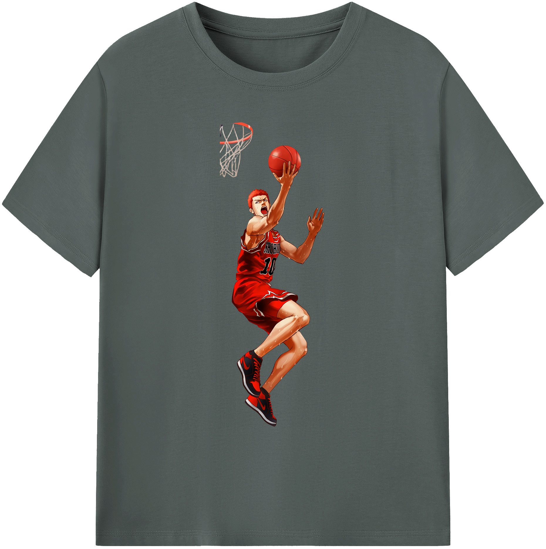 （画像用） SLAM DUNK／スラムダンク 綿100％ メンズ半袖Tシャツ｜肌触りやわらか＆通気性